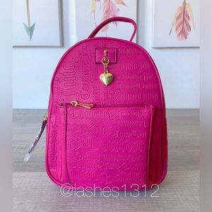 JUICY COUTURE Bag Charmed City Mini Backpack - Hot Pink Raspberry